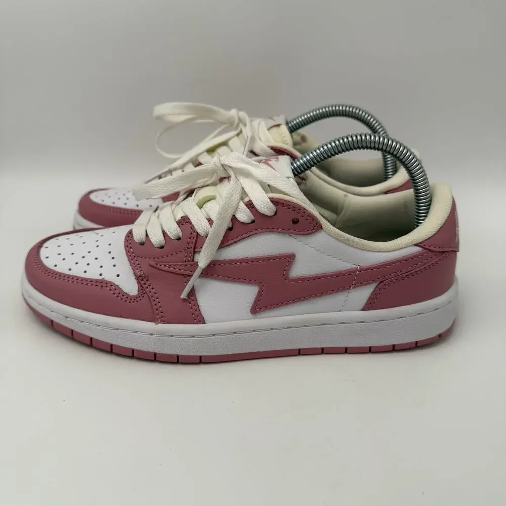 Reves Sport Sneakers AJ1 Women’s 8 Paris Air KIY '85 Low Pink Rose Mens 6.5 EUC